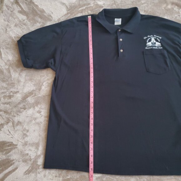 Gildan Commemorative Shuttle Team Polo Style Short Sleeve Shirt / Size 2XL - Picture 8 of 10